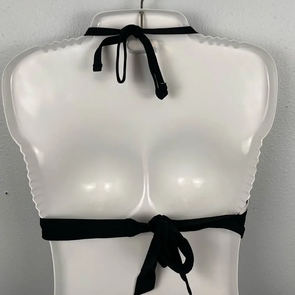 NWT DKNY Zebra Bikini Top Size M
